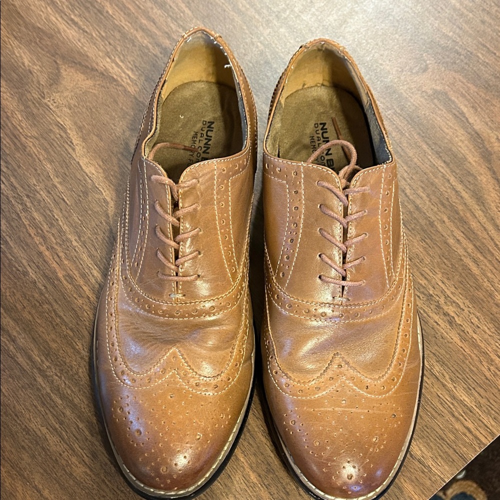 Nunn Bush Men's Brown Leather Oxfords